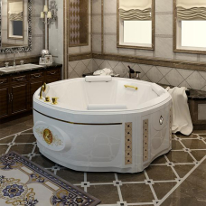 Акриловая ванна Fra Grande Фарнезе 190х190 с панелью