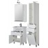 Комплект мебели для ванной Aquanet Асти 65 белый (зеркало шкаф/полка)