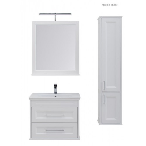 Комплект мебели для ванной Aquanet Бостон М 80 белый