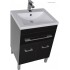 Комплект мебели для ванной Aquanet Верона 58 черный (напольный 1 ящик 2 дверцы)