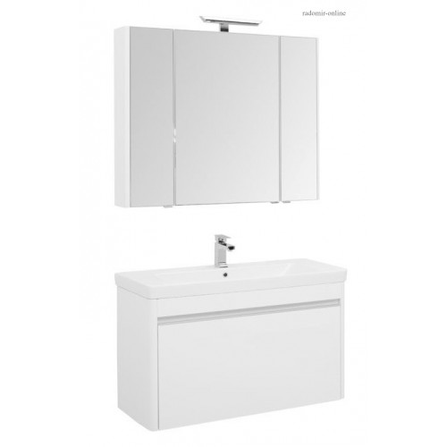Комплект мебели для ванной Aquanet Вилора 105 белый