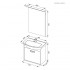 Комплект мебели для ванной Aquanet Грейс 65 дуб сонома/белый (1 ящик)