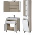 Комплект мебели для ванной Aquanet Гретта 75 светлый дуб