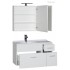 Комплект мебели для ванной Aquanet Данте 85 L белый (камерино 1 навесной шкафчик)