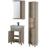 Комплект мебели для ванной Aquanet Донна 60 светлый дуб (2 дверцы)