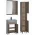 Комплект мебели для ванной Aquanet Донна 60 светлый дуб (2 дверцы)