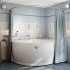 Акриловая ванна Radomir Альбена 168x120 с гидромассажем "Терапия" правая