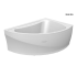 Акриловая ванна Radomir Альбена 168x120 с гидромассажем "Люкс" правая