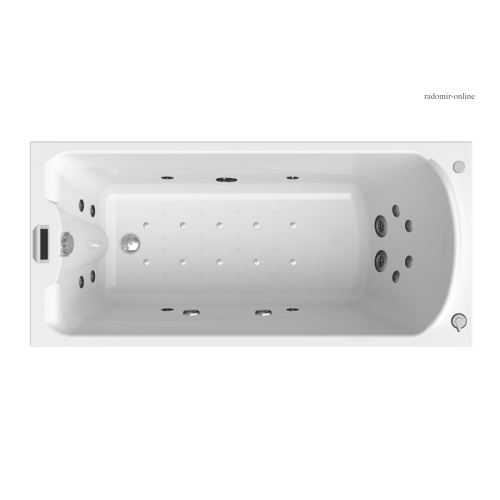 Акриловая ванна Radomir Ларедо 3 168,5x70 с гидромассажем "Люкс"